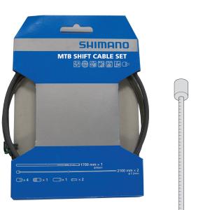 DERAILLEUR KABELSET MTB RVS ZWART