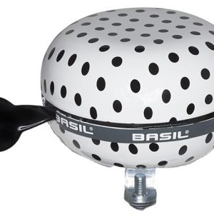 BEL BAS DING DONG 80MM POLKADOT WIT/ZWART